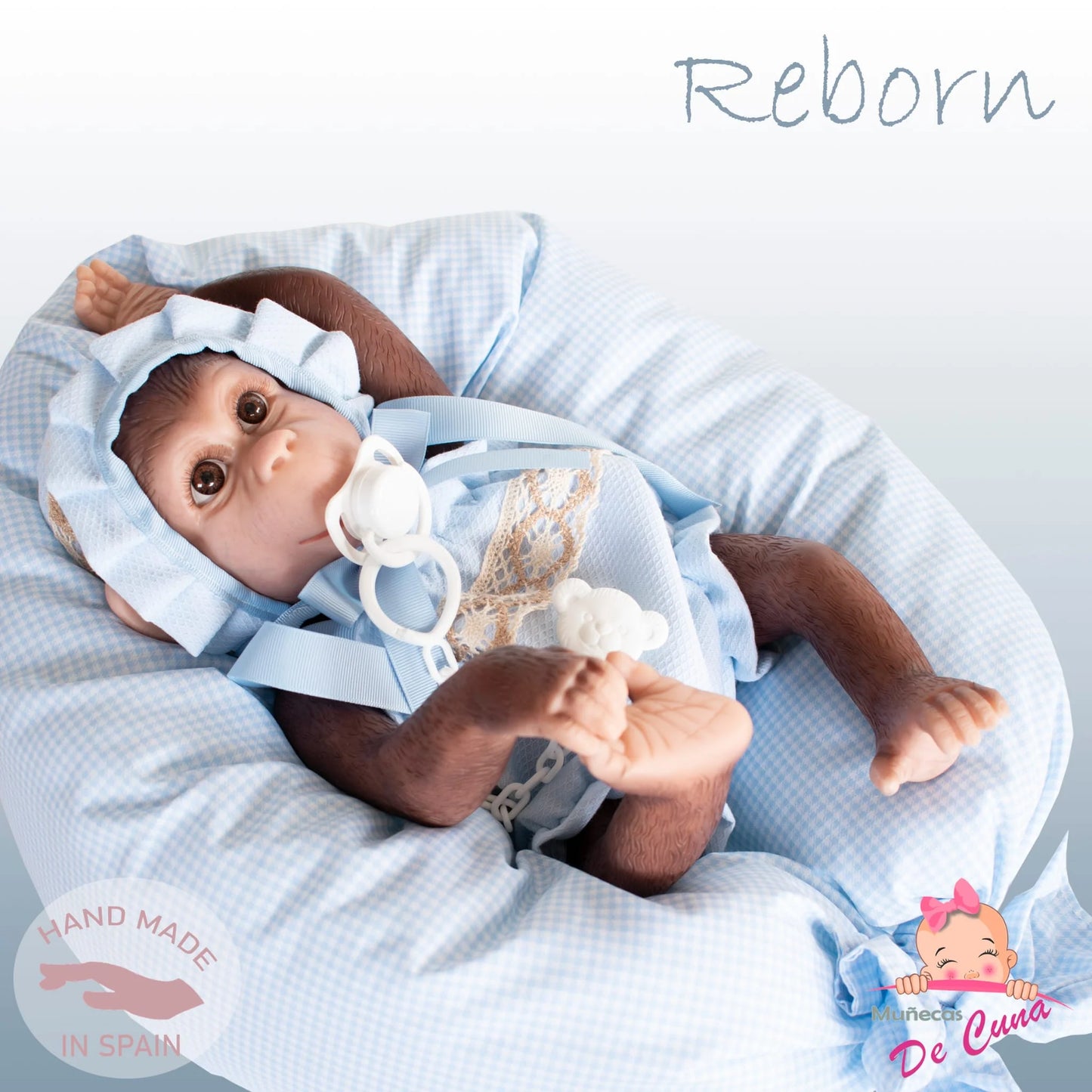 38cm Lolo Reborn Monkey – Glam Blue Spanish Outfit