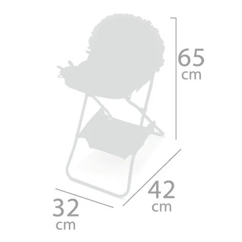 Folding Doll High Chair – Mermaid Collection by DeCuevas
