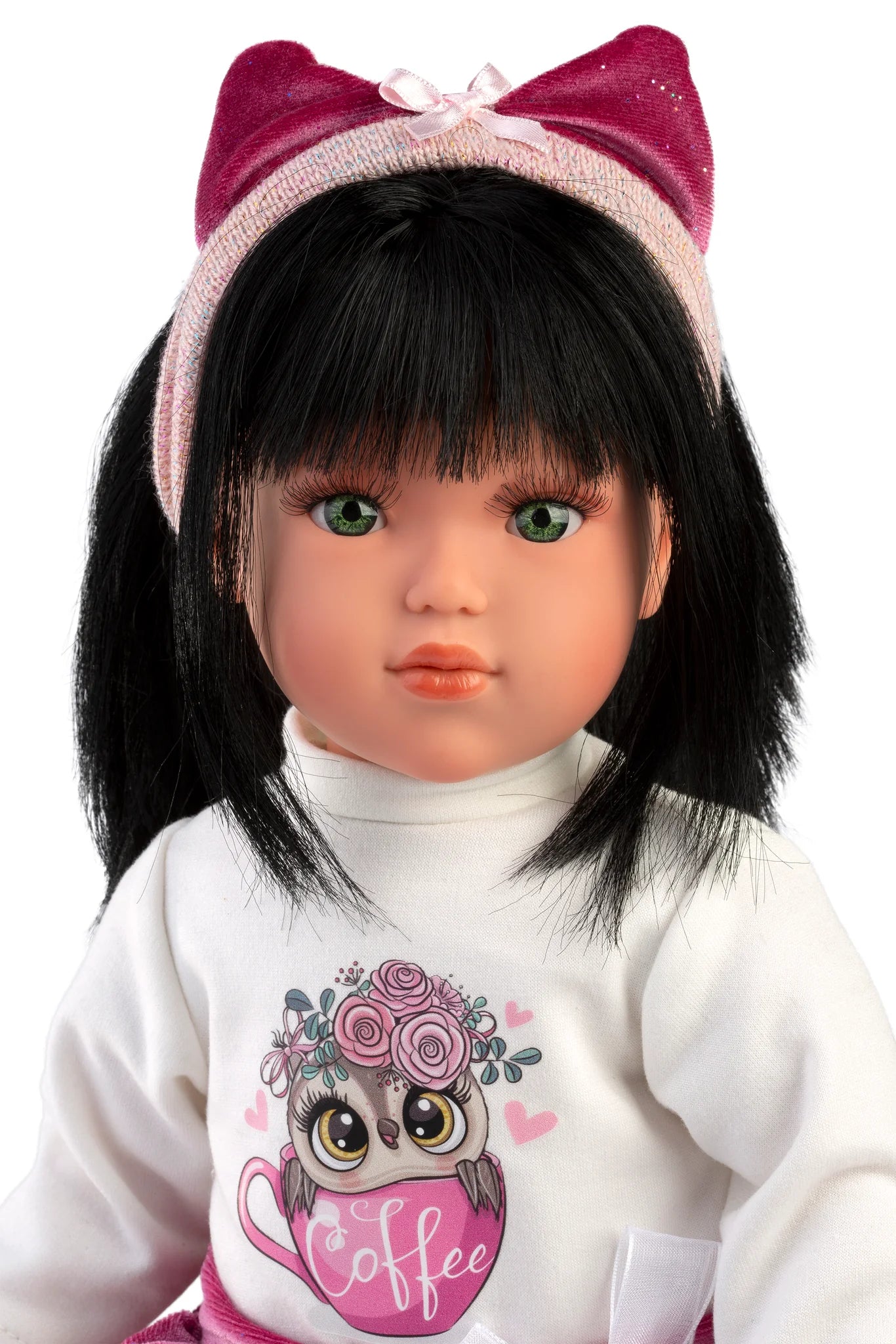 Greta Fashion Doll – 40cm Soft-Body Doll with Hairband & Dress
