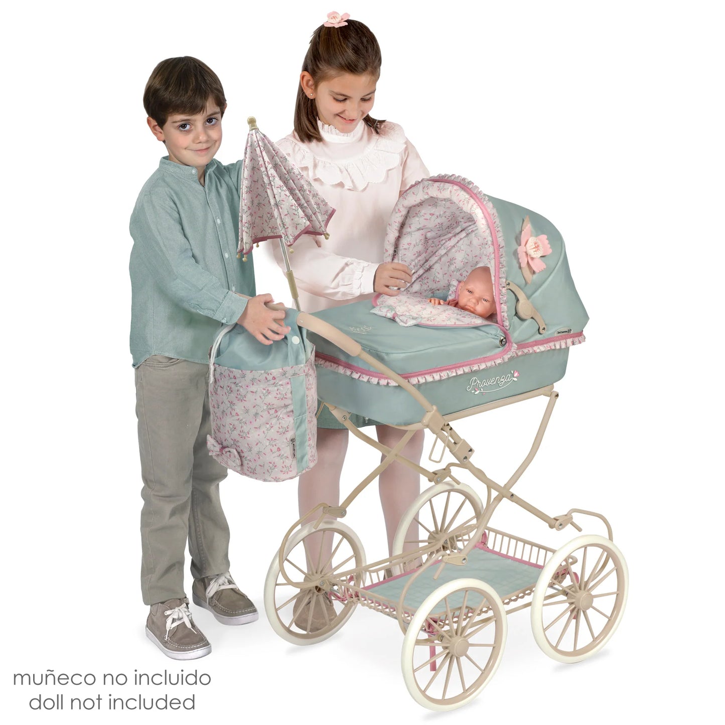 Luxury Reborn Doll Pram with Parasol – Provenza Collection by DeCuevas