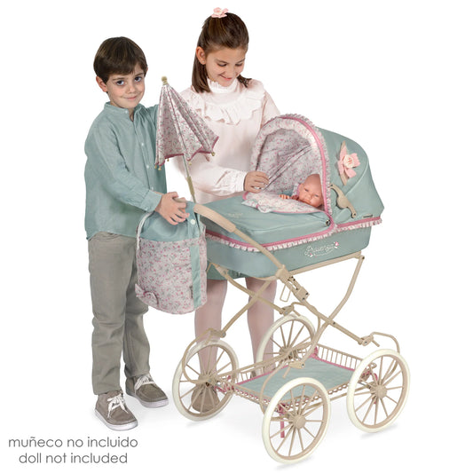 Luxury Reborn Doll Pram with Parasol – Provenza Collection by DeCuevas