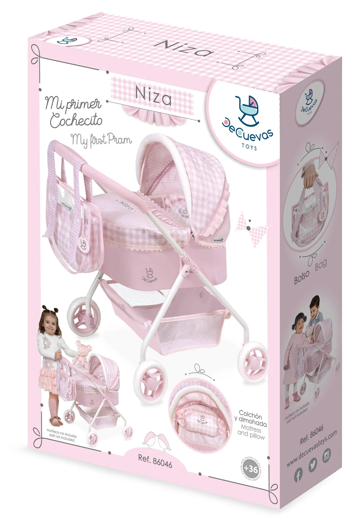 My First Doll Pram – Niza Collection by DeCuevas