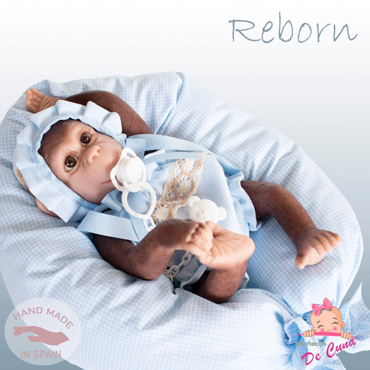 38cm Lolo Reborn Monkey – Glam Blue Spanish Outfit