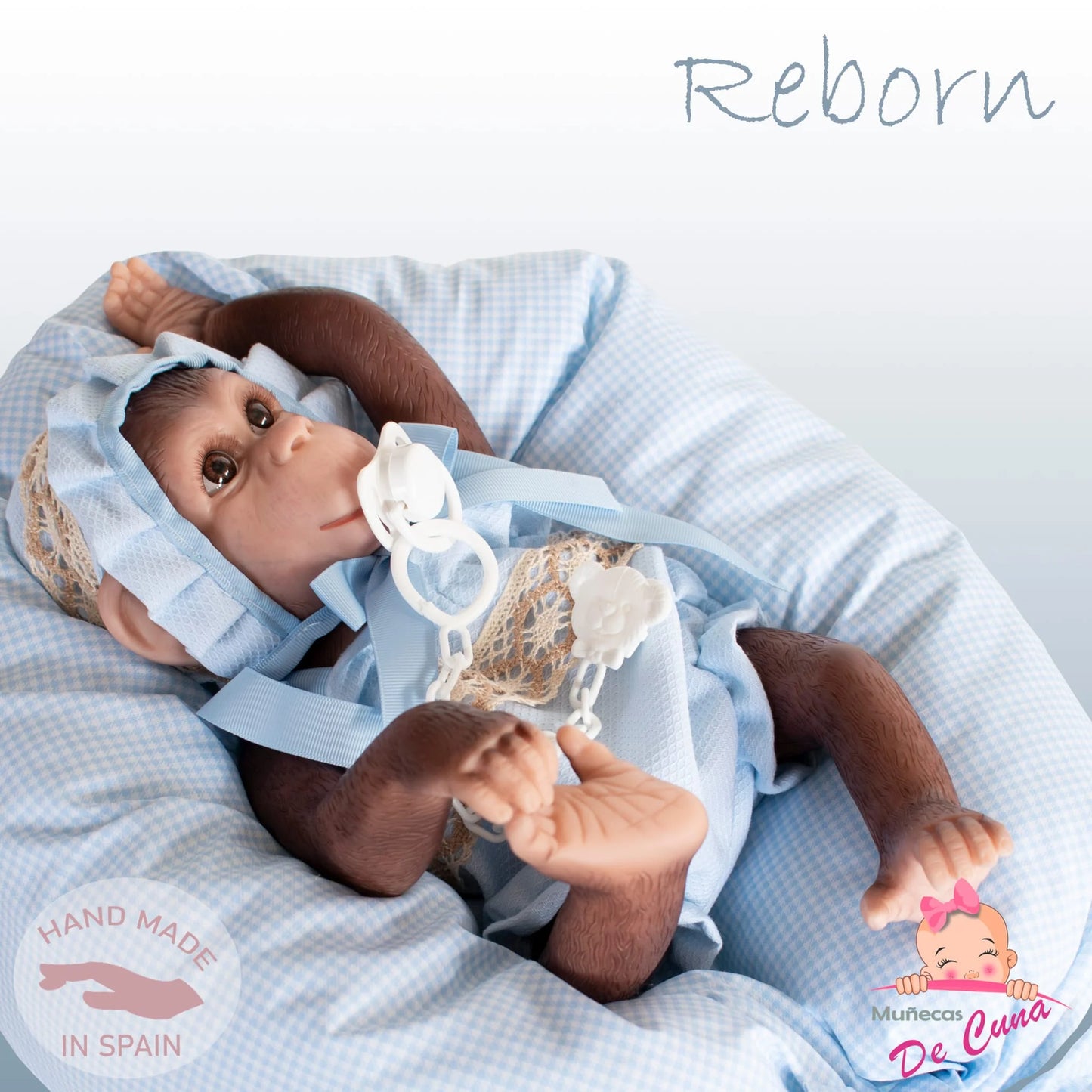 38cm Lolo Reborn Monkey – Glam Blue Spanish Outfit
