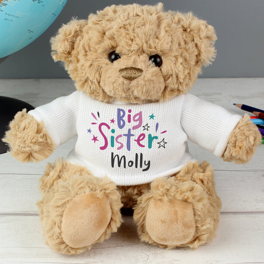 Personalised Big Sister Teddy Bear – Custom Name Gift