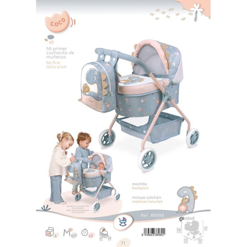 My First Doll Pram – Coco Collection by DeCuevas