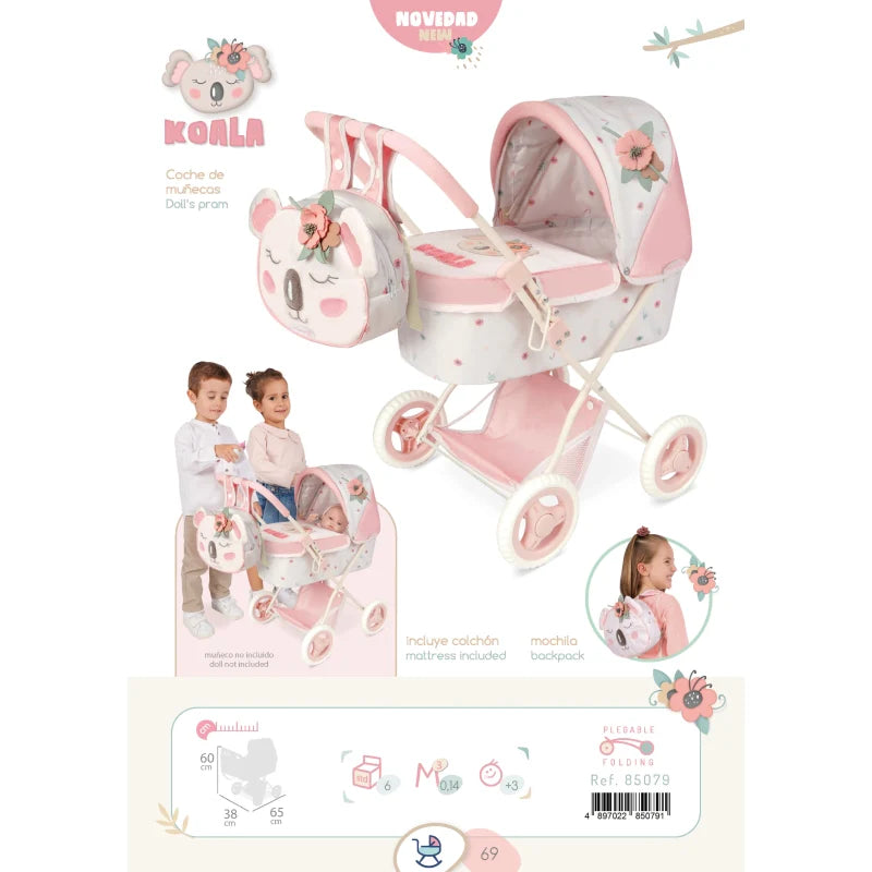 Folding My First Doll Pram – Koala Collection by DeCuevas