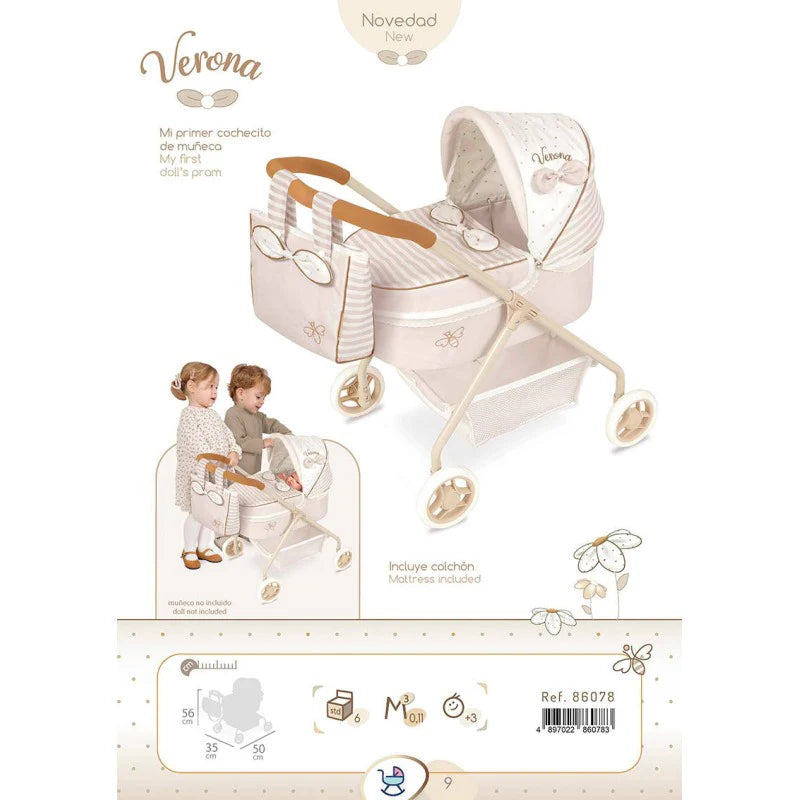 My First Doll Pram – Verona Collection by DeCuevas