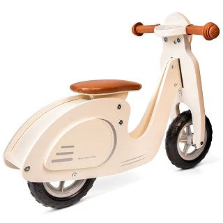 Beige Wooden Balance Scooter