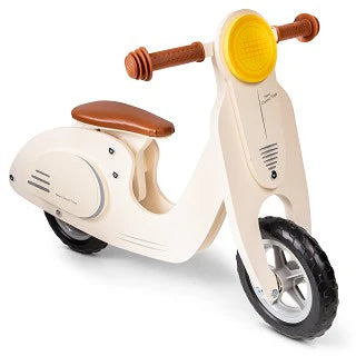 Beige Wooden Balance Scooter