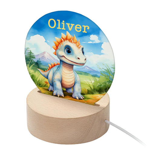 Personalised LED Night Light – Dinosaur